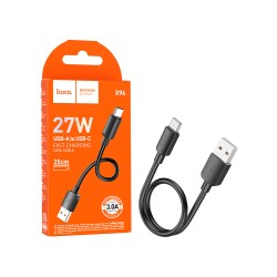 Cabo Hoco X96 Hyper Tipo-c 27W 3A 25CM Preto